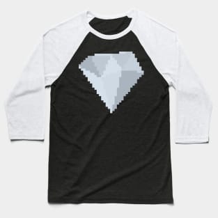 Diamond Gem Pixel Art Baseball T-Shirt